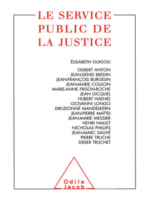 cover image of Le Service public de la justice